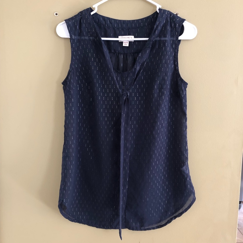 Navy merona blouse XS